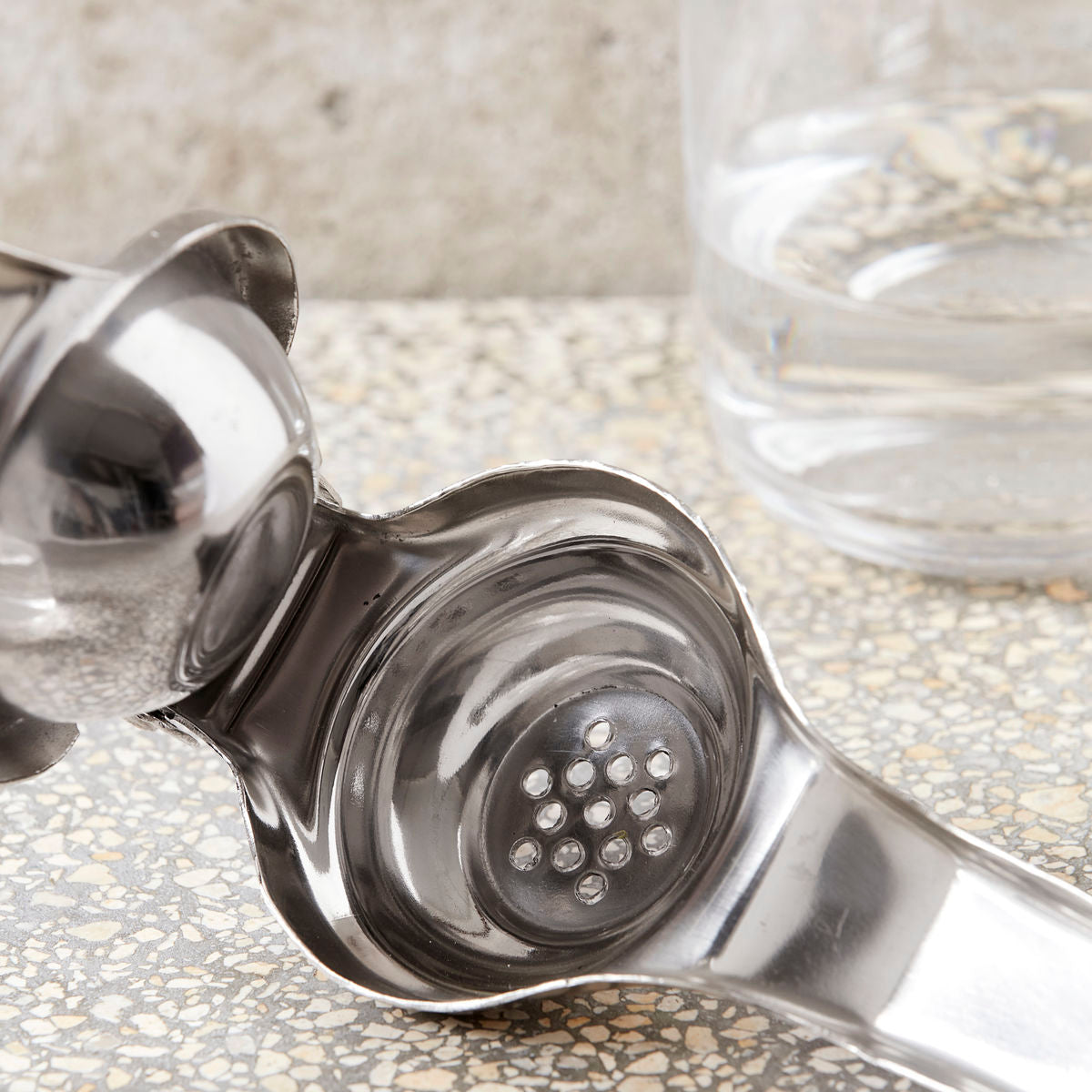 Stainless Steel Lemon Squeezer closeup