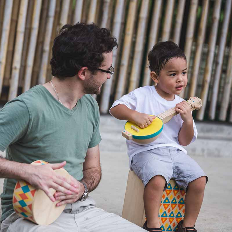 Wooden Toy Banjo dad
