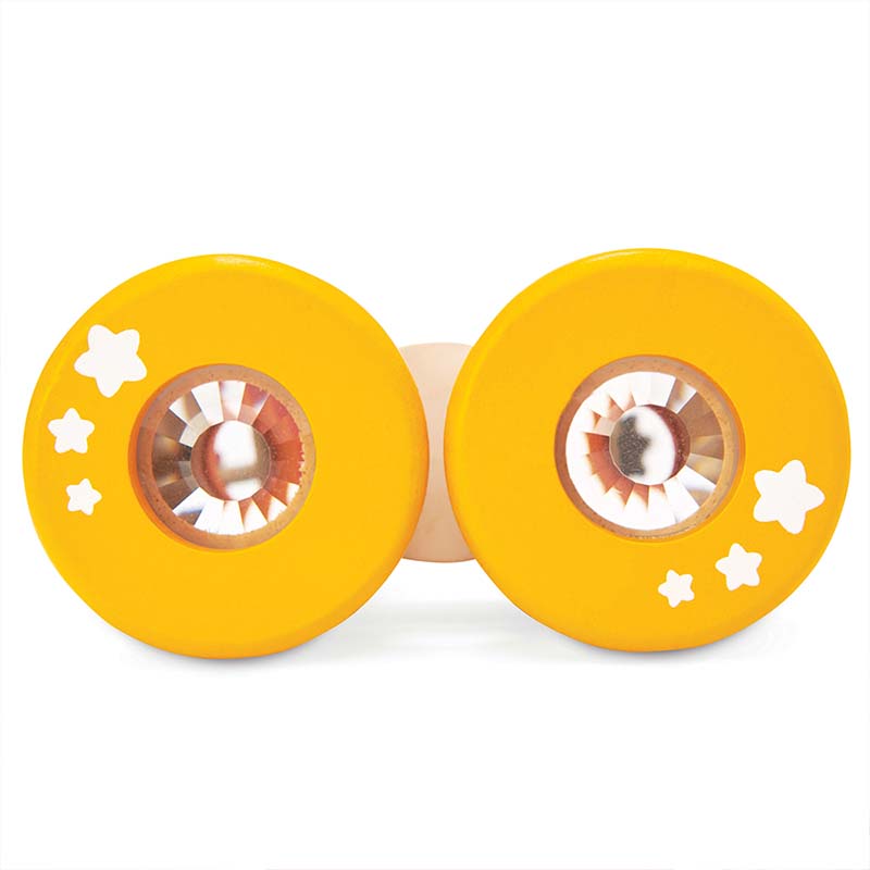 LTPL116 Wooden Binoculars Kaleidoscope Detail