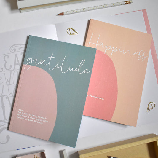 Set of 2 Gratitude and Happiness Journals