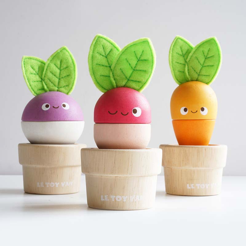 Wooden Stacking Toy Veggies Set