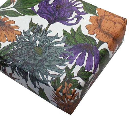 Recycled Wrapping Paper Purple Phoebe