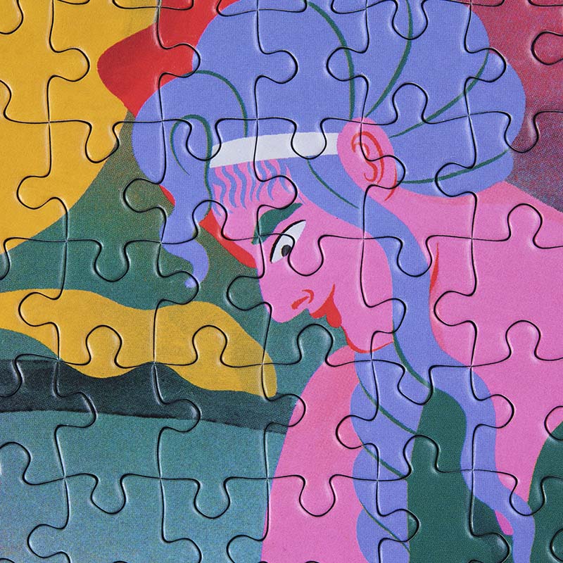RECYCLED PUZZLE SOFIE BIRKIN 1000 PIECE detail