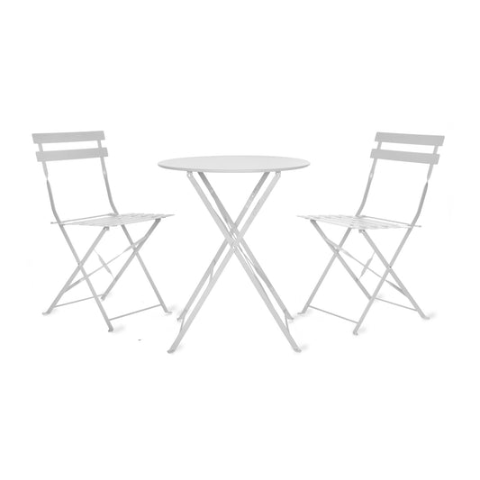 Bistro Table & Chairs Set Chalk