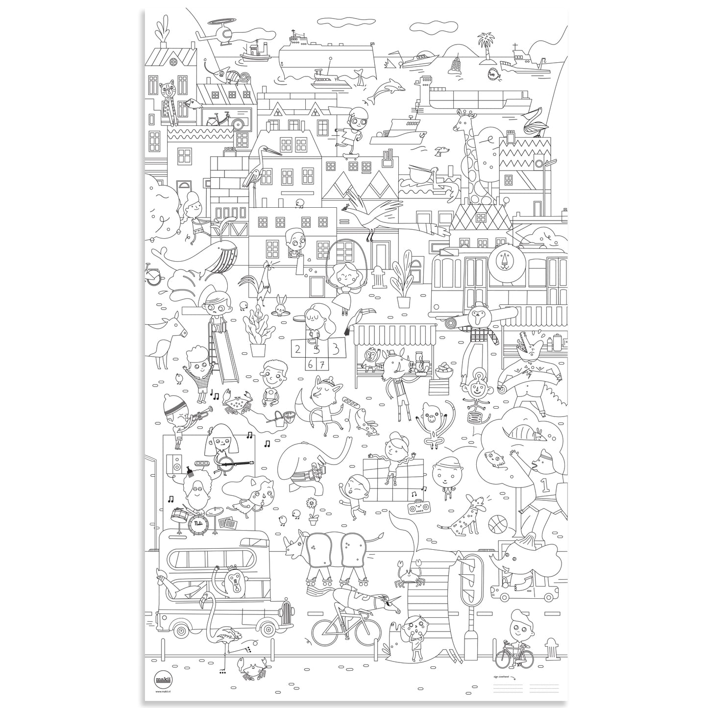 Giant Colouring Picture City poster