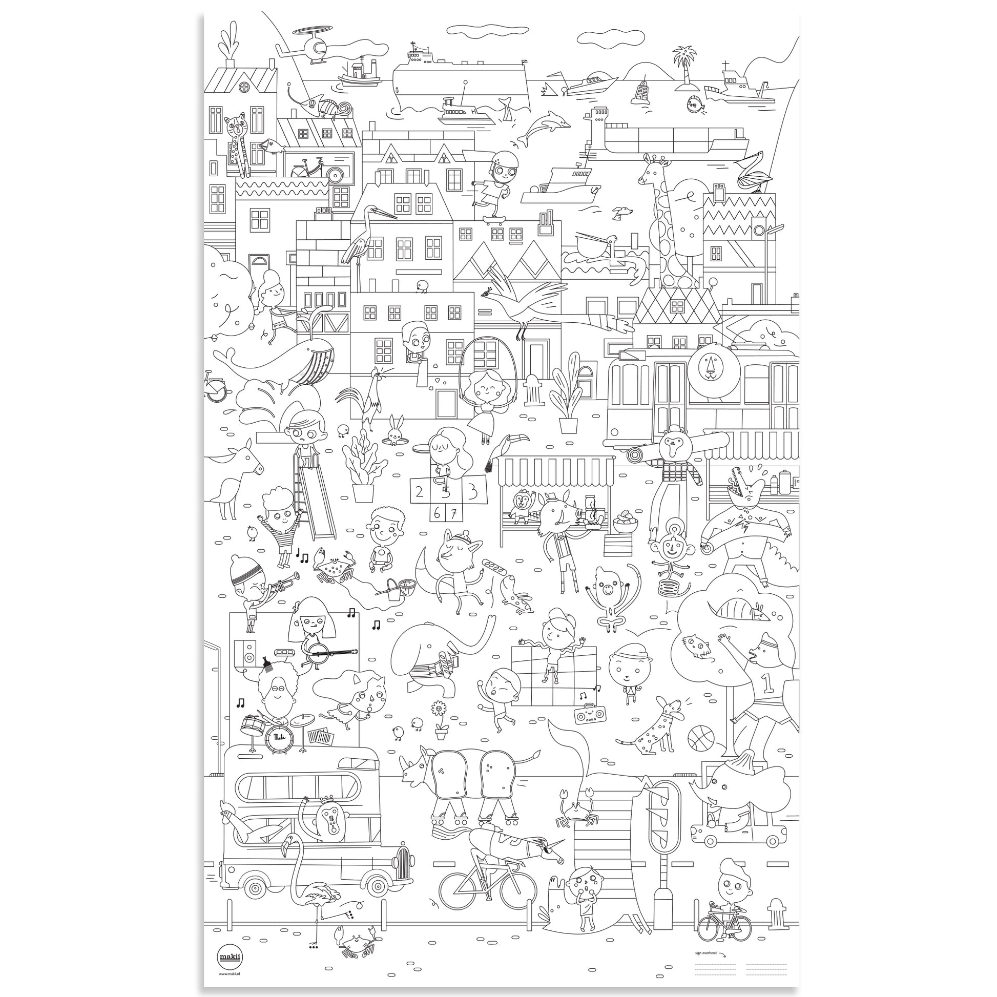 Giant Colouring Picture City poster