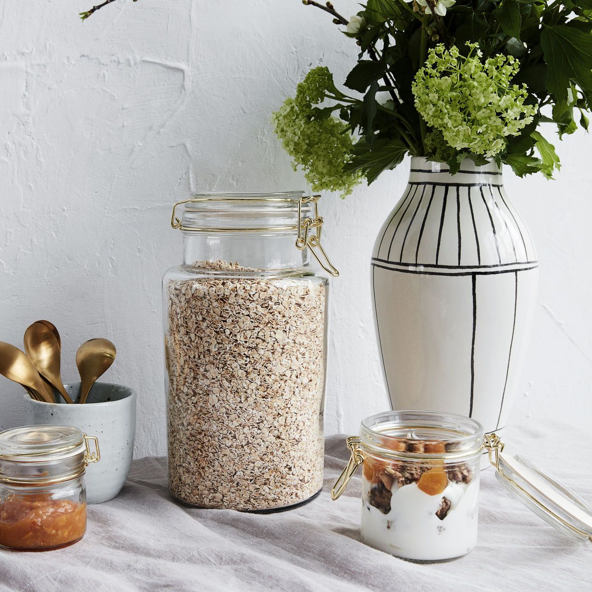 Glass Storage Jar Closed