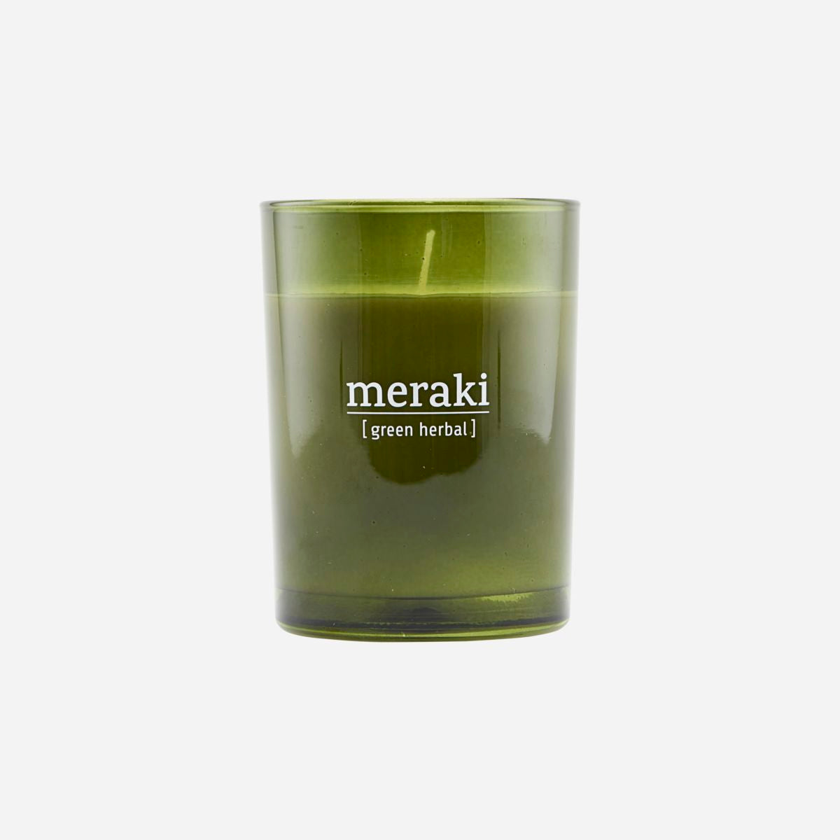 Scented Soy Candle Green Herbal Large