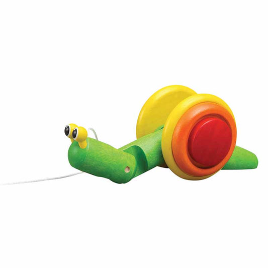 Wooden Pull Along Toy Snail
