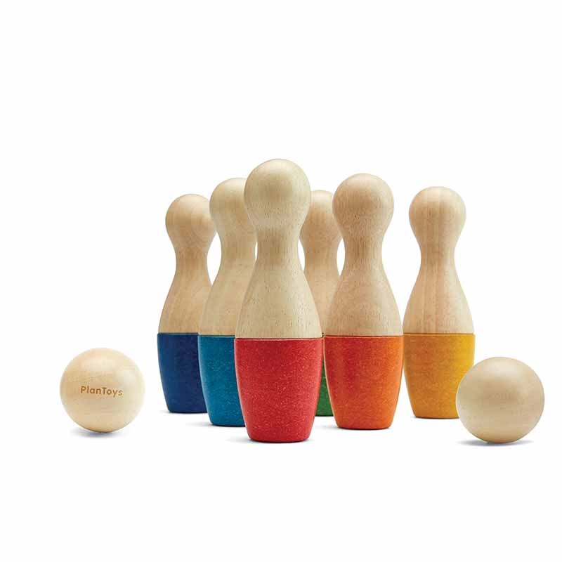 Wooden Toy Bowling Set pachshot