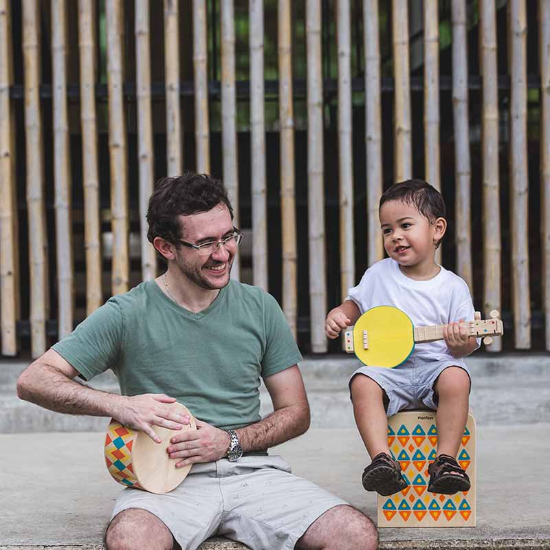 Wooden Toy Banjo boy