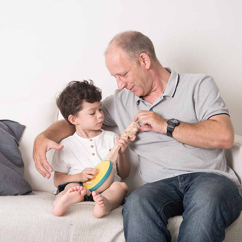 Wooden Toy Banjo granddad