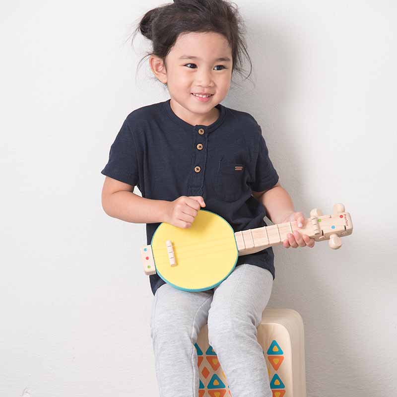 Wooden Toy Banjo girl