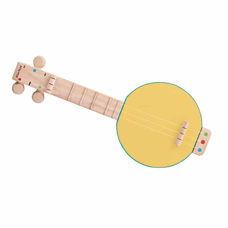 Wooden Toy Banjo top view
