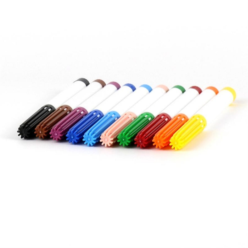 Washable Felt-tip Pens - Set of 10 colors