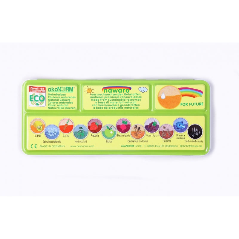 Palette of 12 Watercolours from Renewable Raw Materials NAWARO