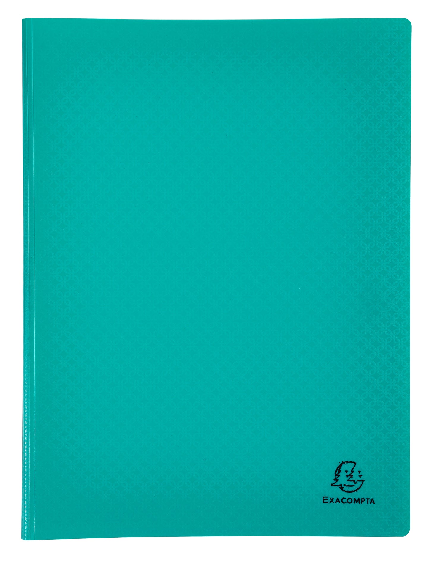 Recycled Plastic A4 Display Book 20 Pockets Turquoise front