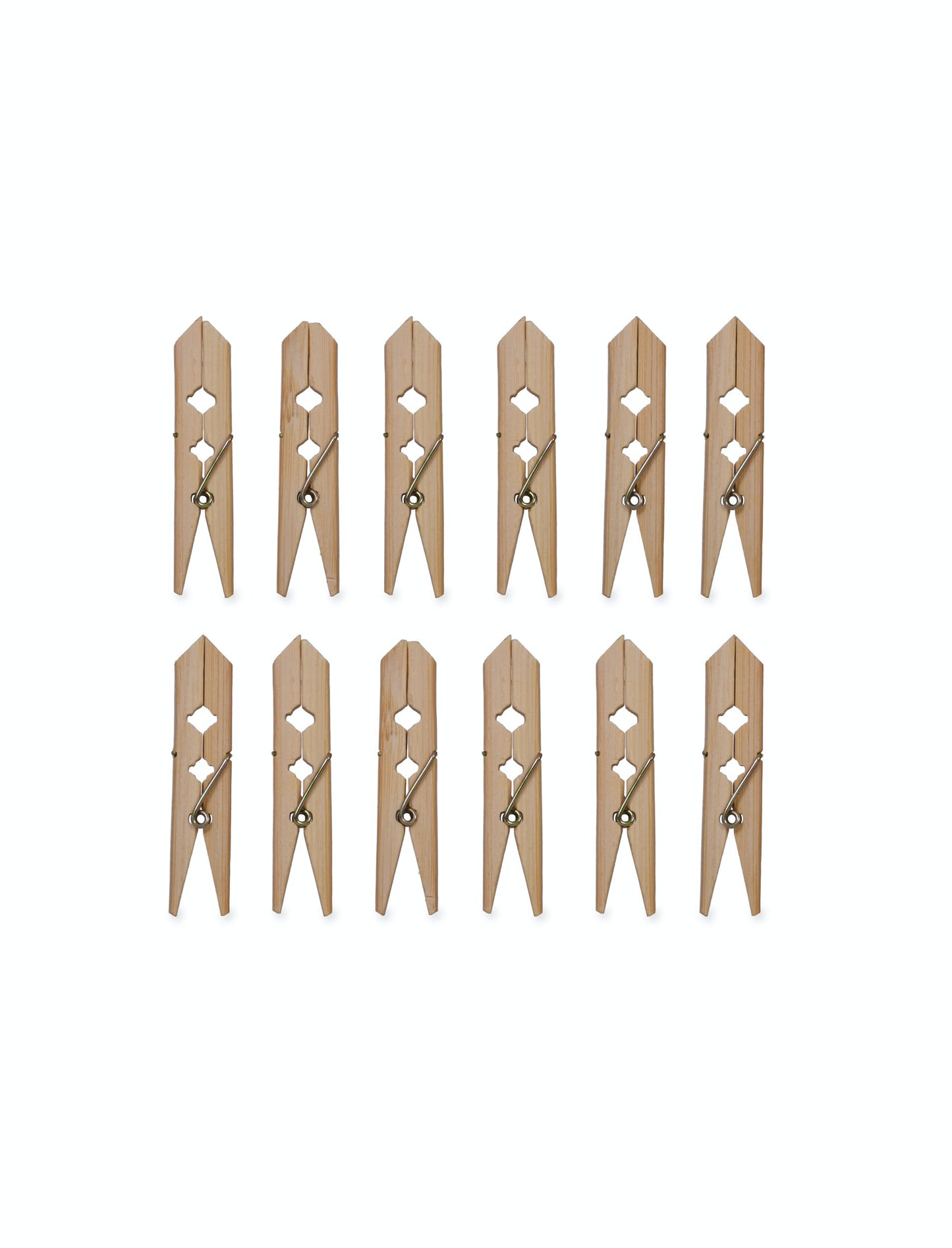 Set of 12 Bamboo Pegs with Bag