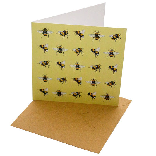 Recycled Paper Card Bees