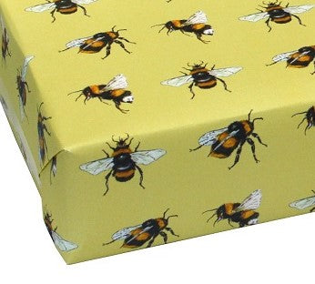 Recycled Wrapping Paper Bees with Gift Tag