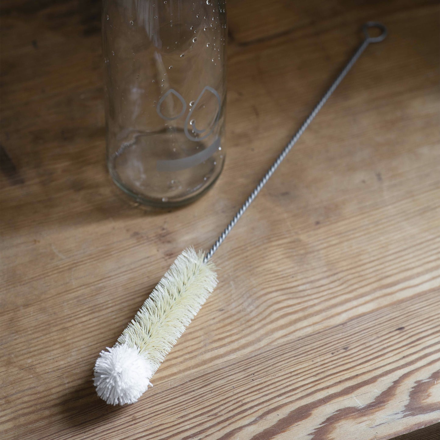 Stainless Steel & Cotton Bottle Brush