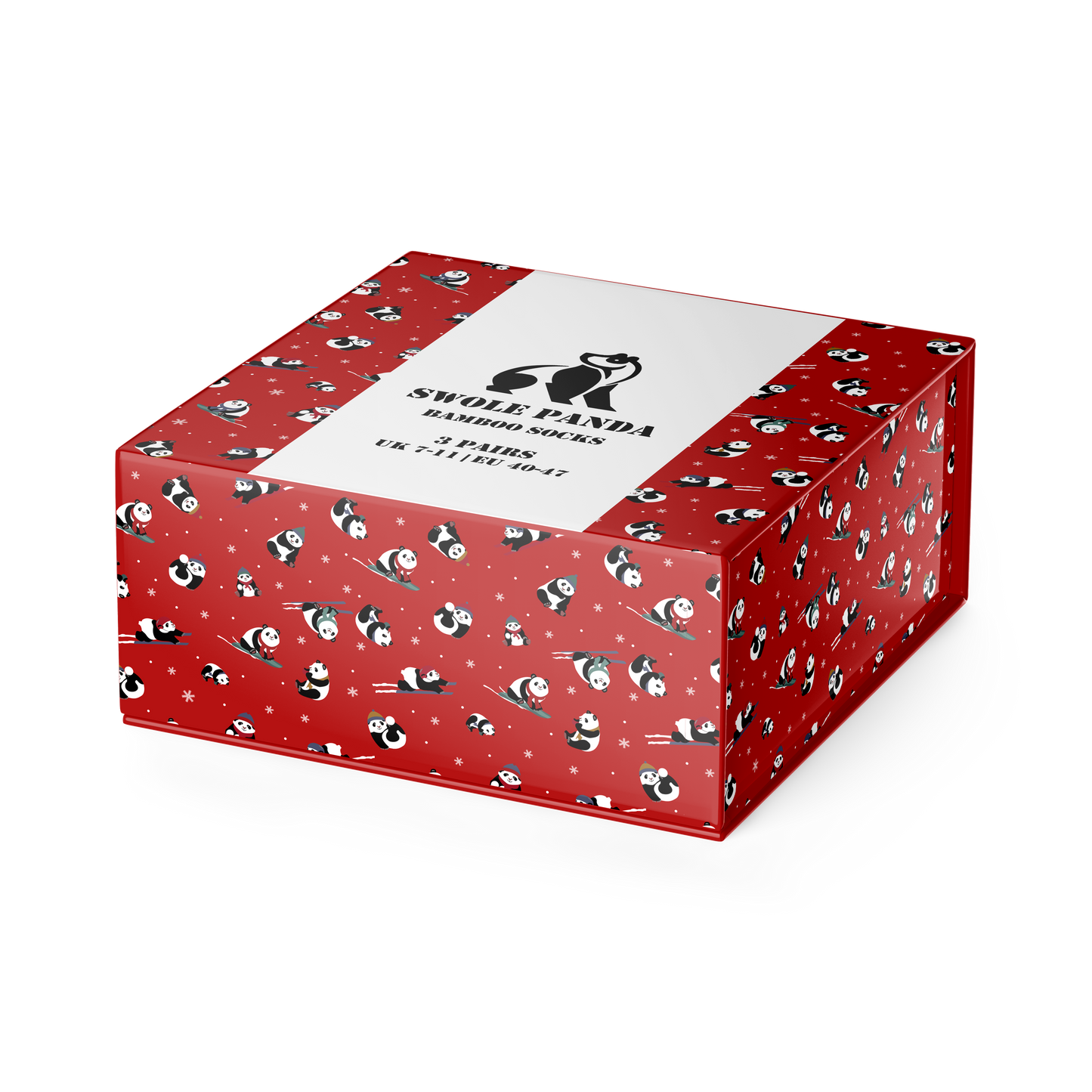 Red Bamboo Socks Christmas Gift Box