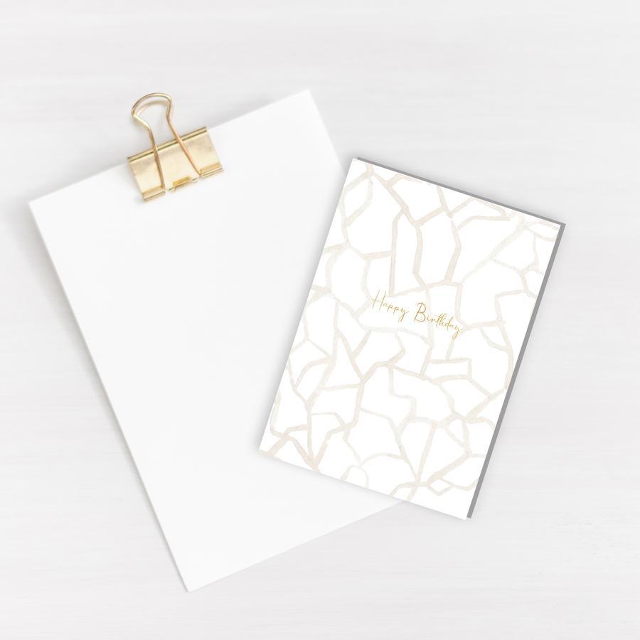 Happy Birthday Branch Gold Foiled Recycled Card