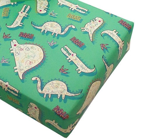 Recycled Wrapping Paper Children's Dinosaurs