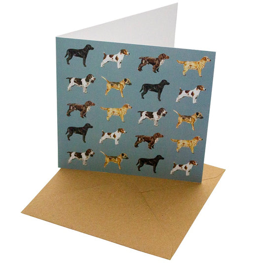 Recycled Paper Card Dogs