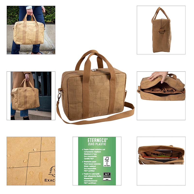 Eterneco Vegan Leather Satchel collage