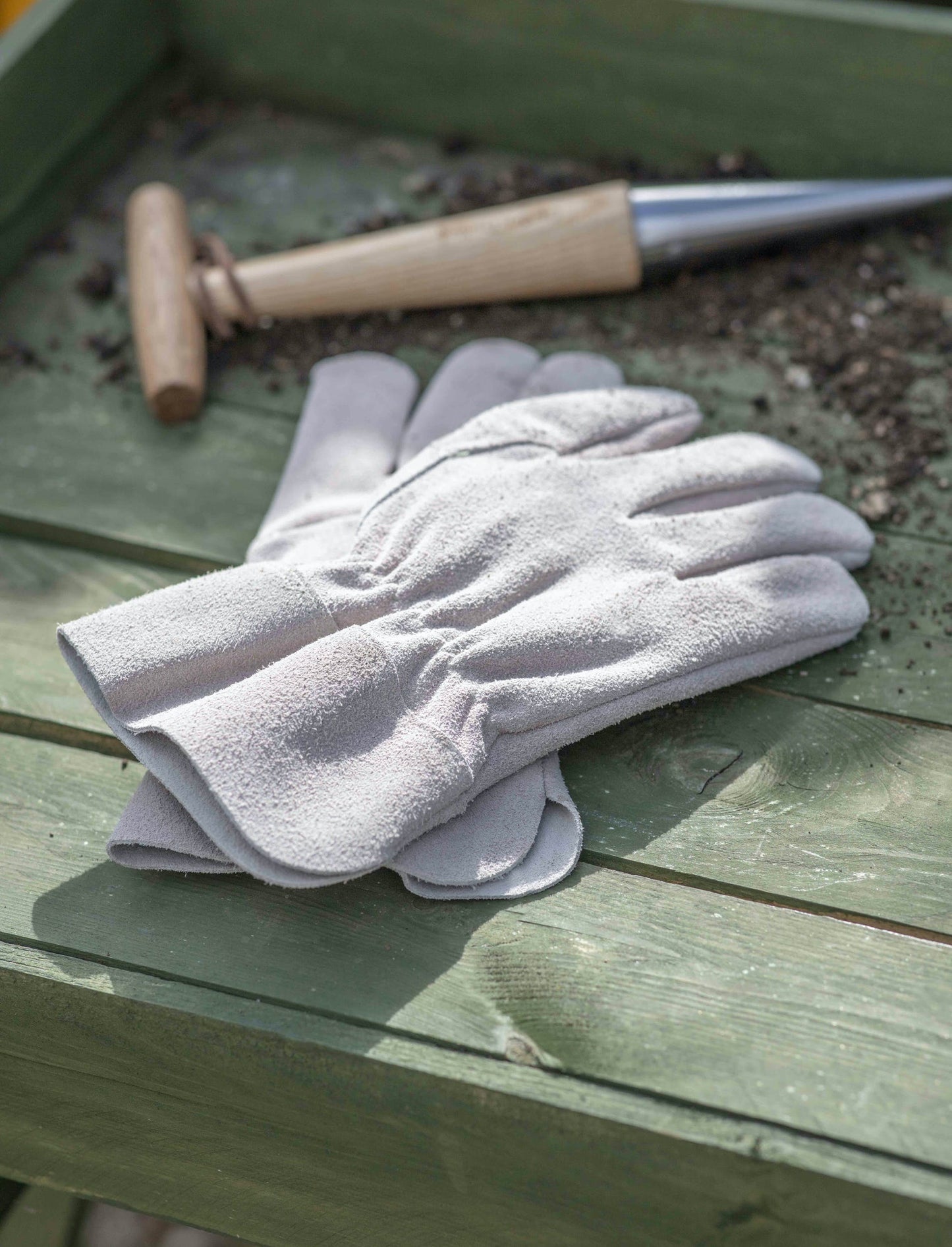 Suede Garden Gloves Natural