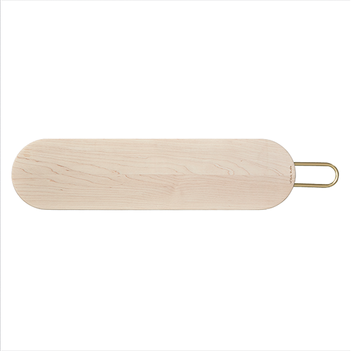 Long Wooden Pill Board with Brass Handle