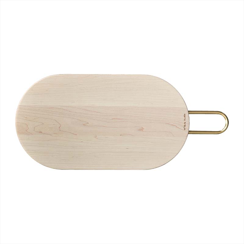 Wide Wooden Pill Board with Brass Handle
