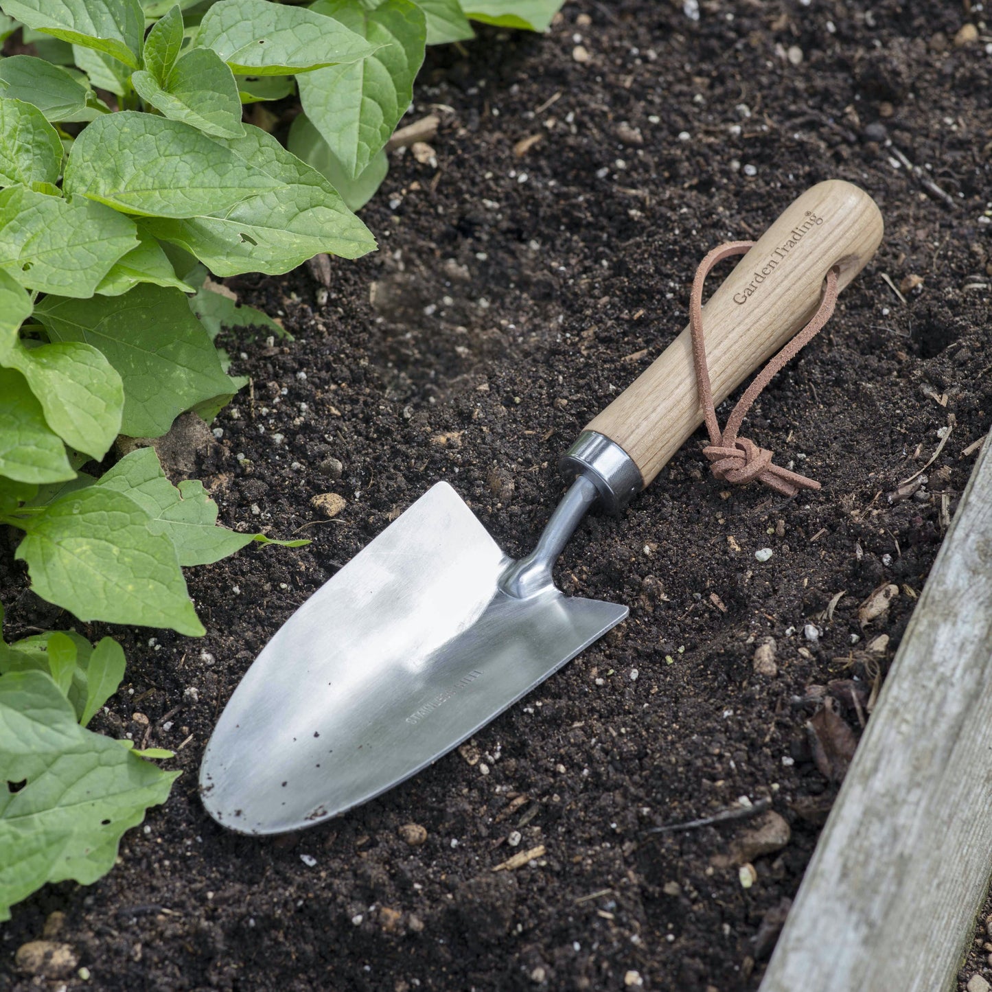 Wooden Handle Hand Trowel