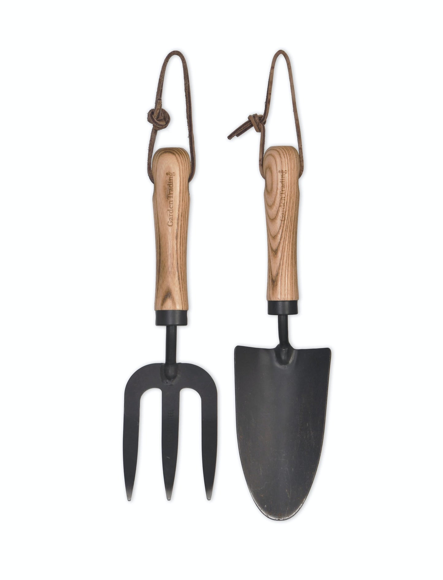 Wooden Handle Fork & Trowel Set