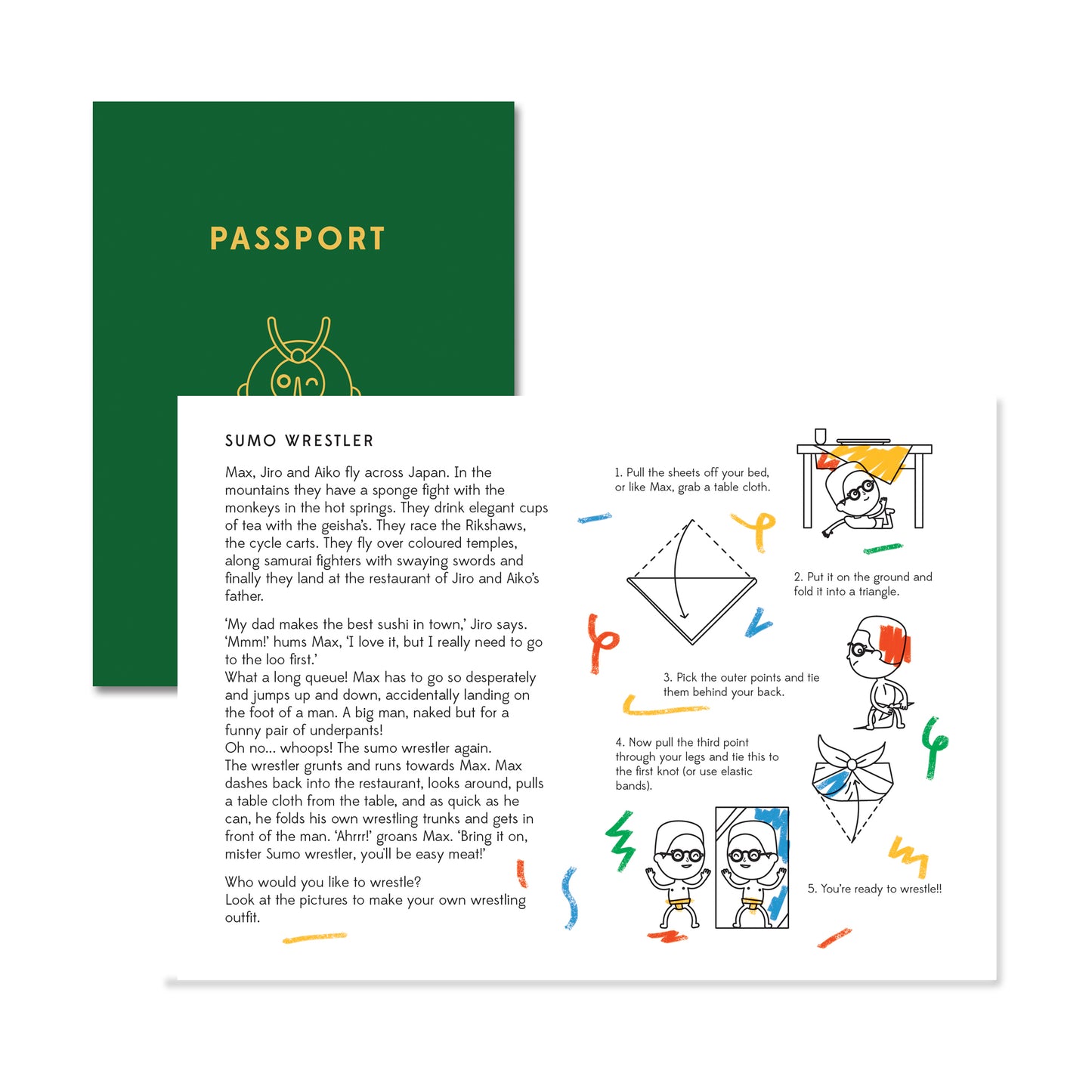 Mega Colouring Picture Japan passport activity booklet