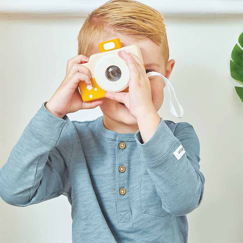 LTPL115 Wooden Toy Party Camera Kaleidoscope Boy