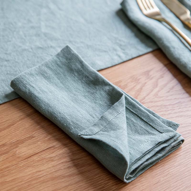 Set of 4 Linen Napkins Rosemary