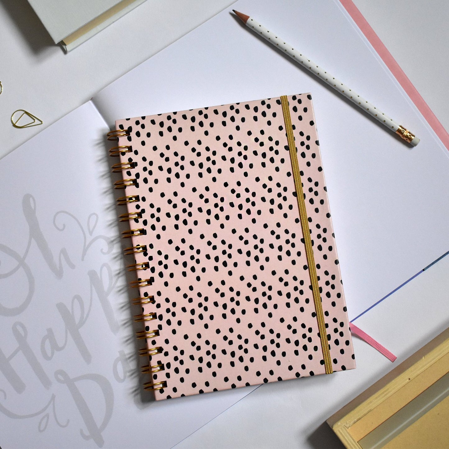 Spiral Notebook Wild Dots