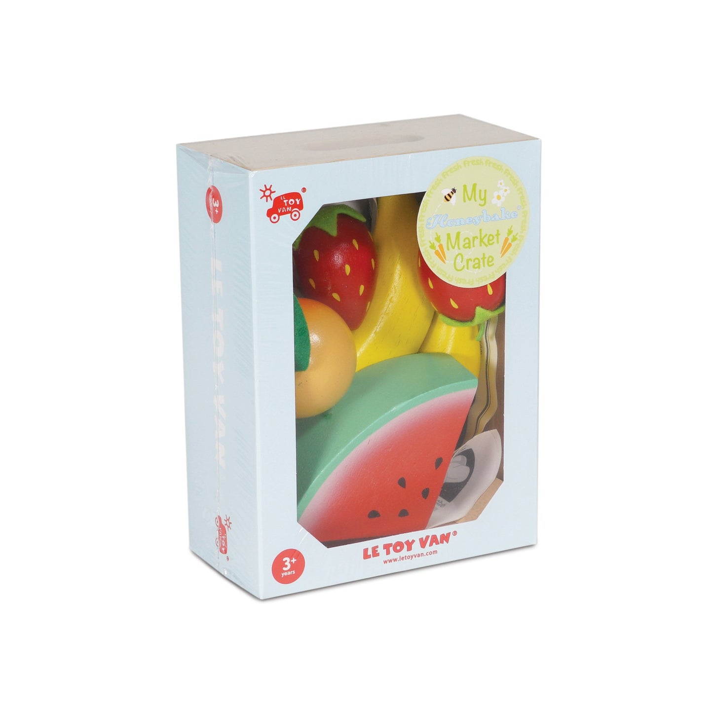 Wooden Toy Market Crate - Fruits