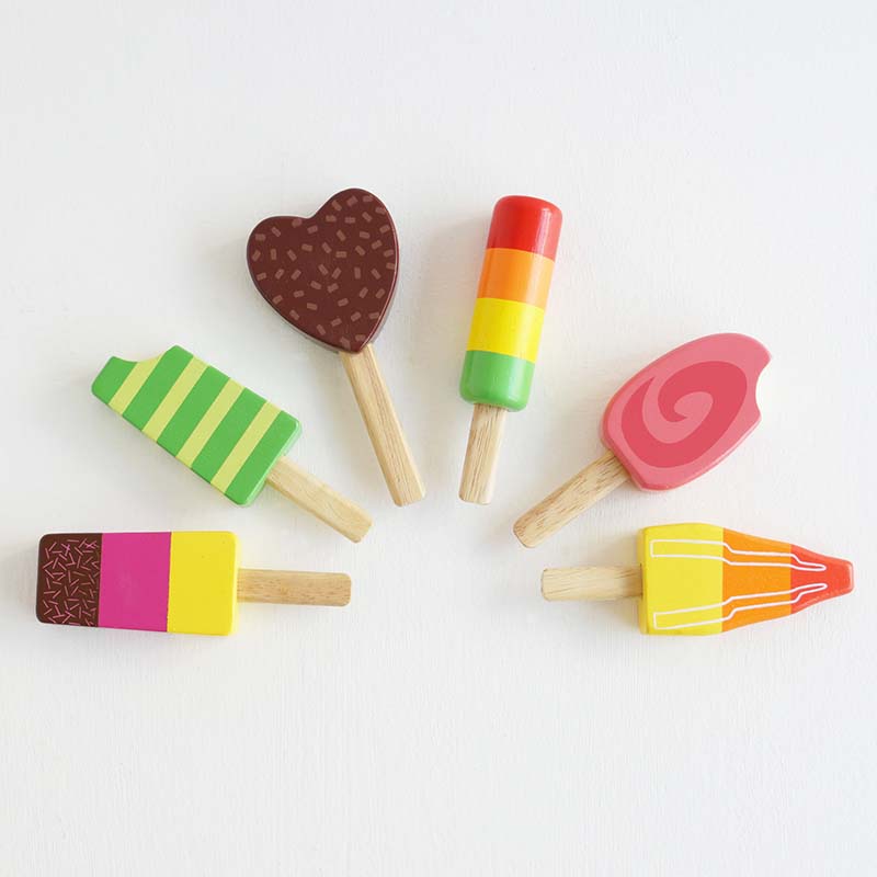 Wooden Toy Ice Lollies fanned out