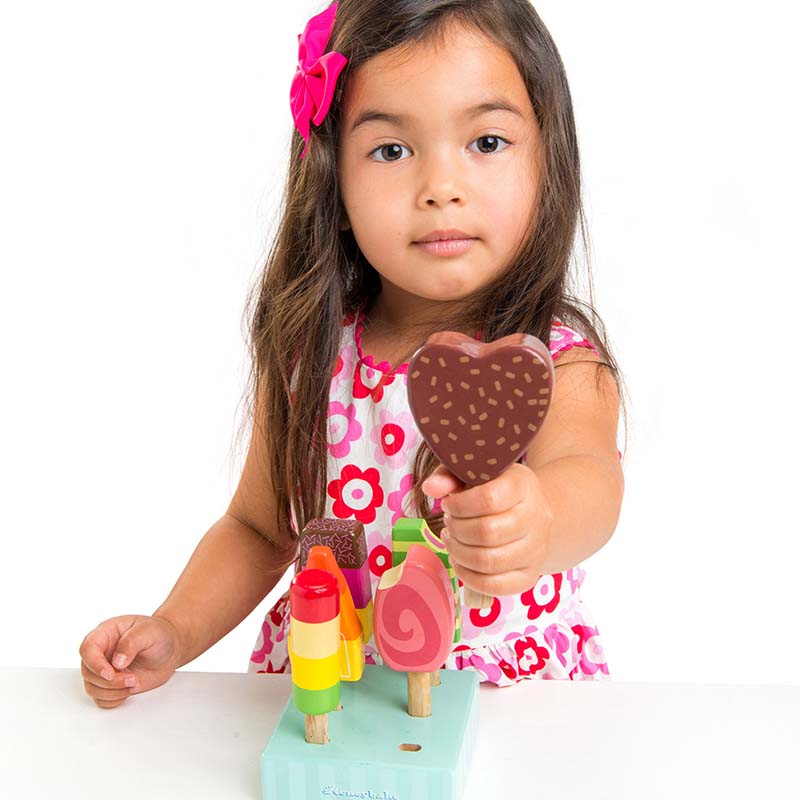 Wooden Toy Ice Lollies girl