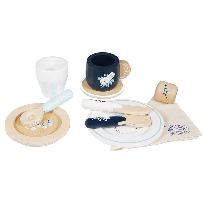 Wooden Toy Set Cutlery & Dining Set