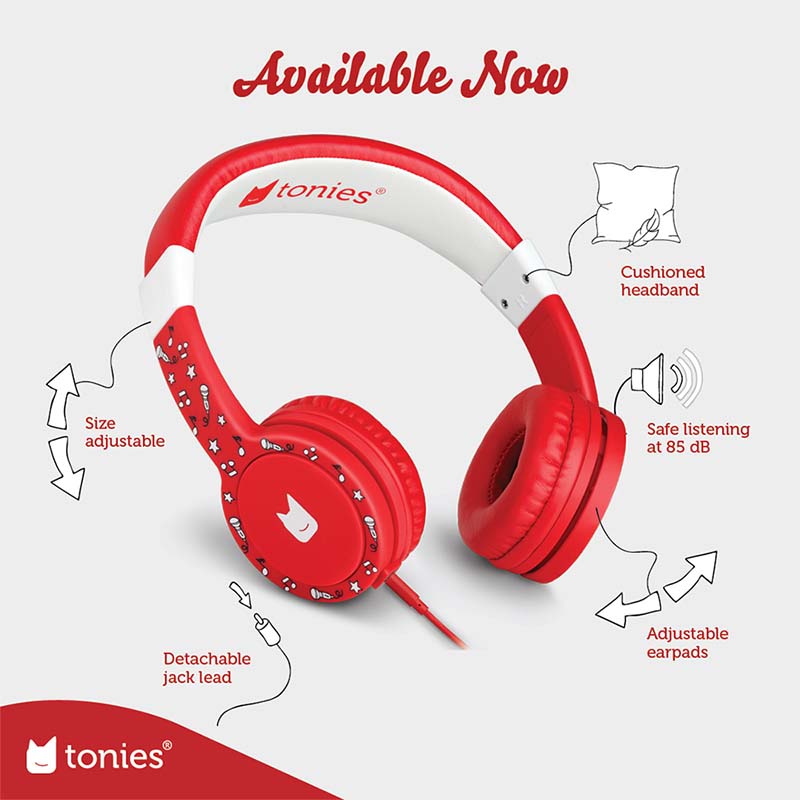 Tonies Headphones Red features