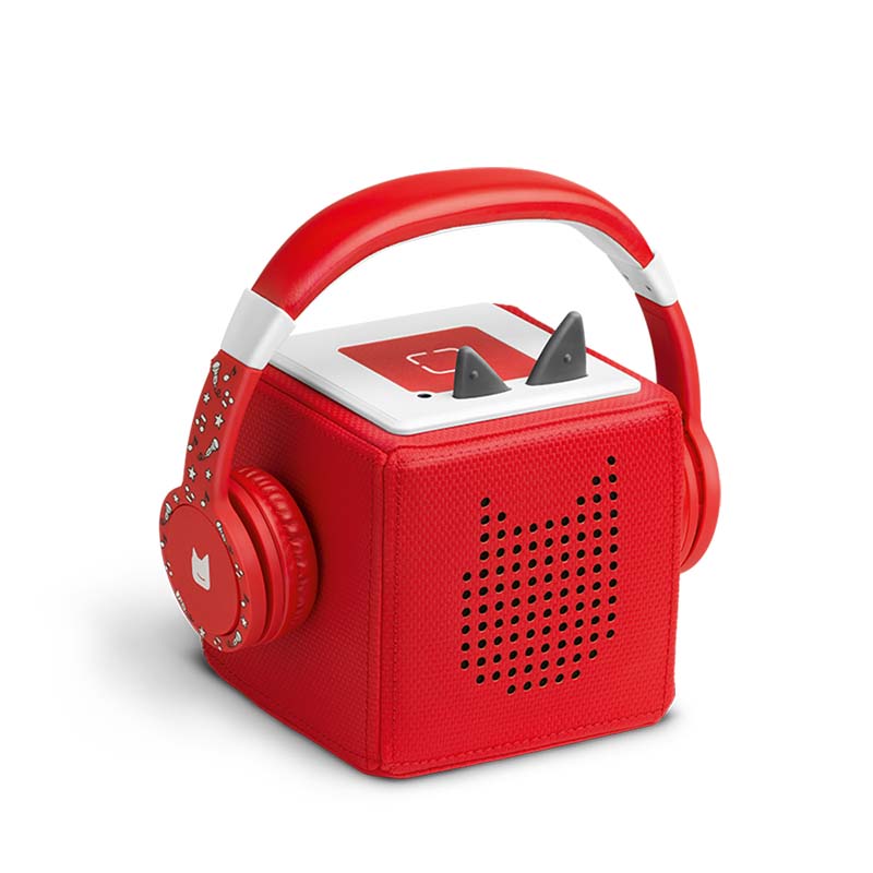 Tonies Headphones Red on Toniebox
