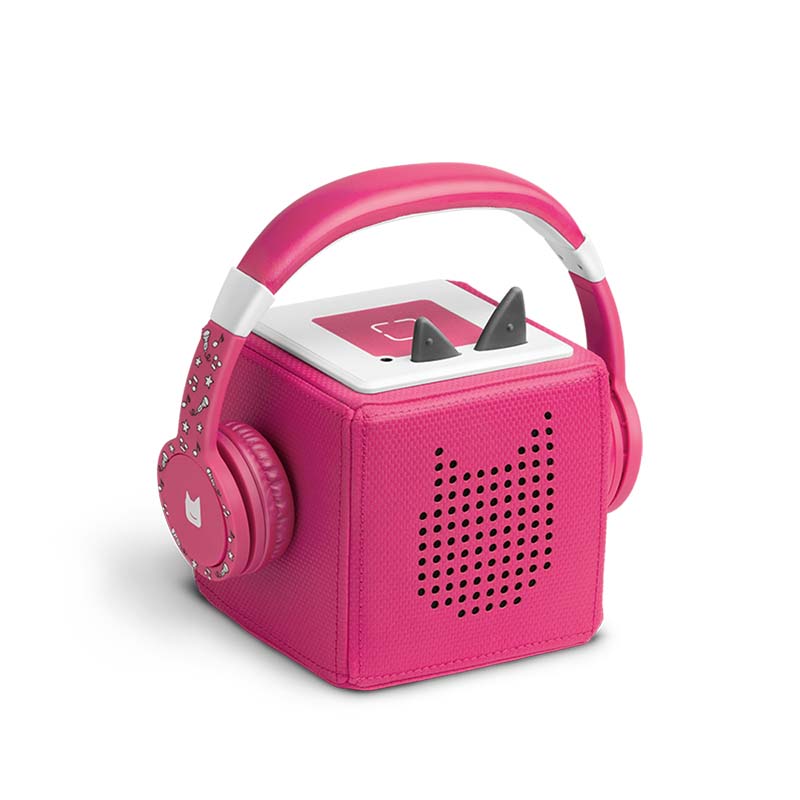 Tonies Headphones Pink on Toniebox