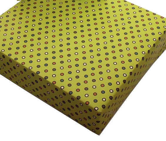 Recycled Wrapping Paper Vintage Retro Yellow Dots
