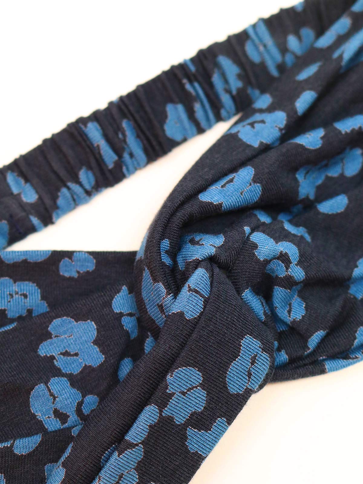 Bamboo Organic Cotton Jersey Floral Headband Detail