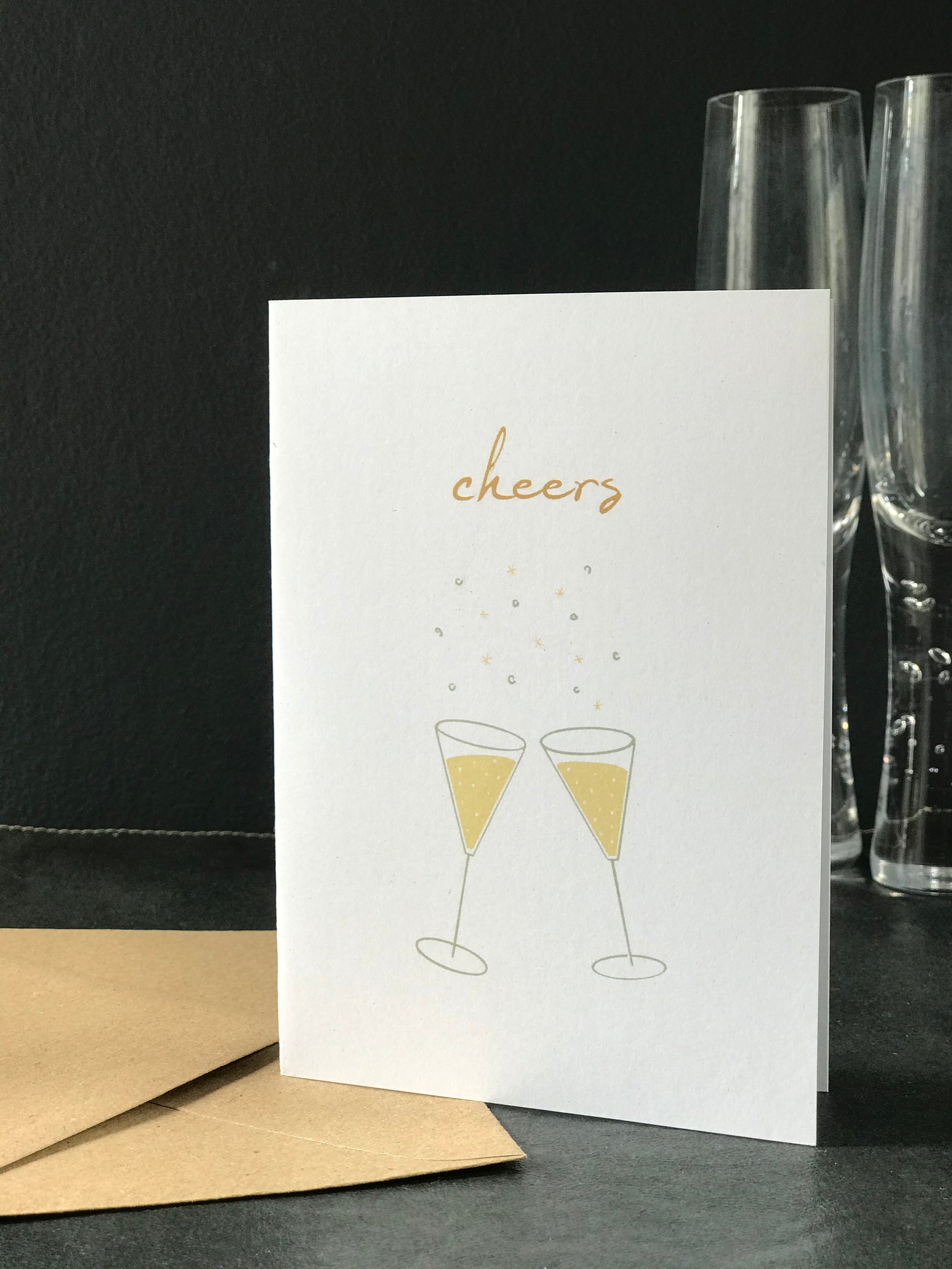 Cheers Recycled Paper Card