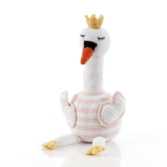 Crochet Large Swan Soft Toy
